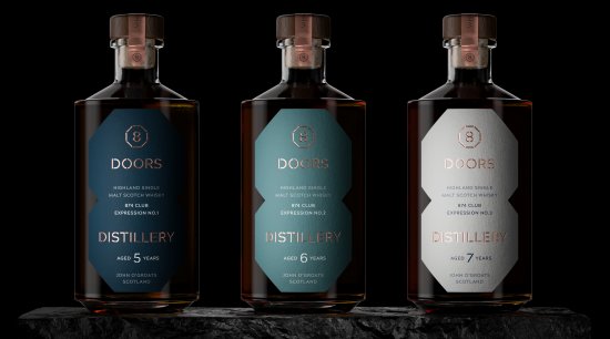 8 Doors 874 Club Whisky which will be matured in first-fill, tailor made casks from Spain, the three different expressions will be derived from seasoning and oak types chosen by John Ramsay.