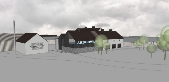 Ardgowan Distillery - artists impression.