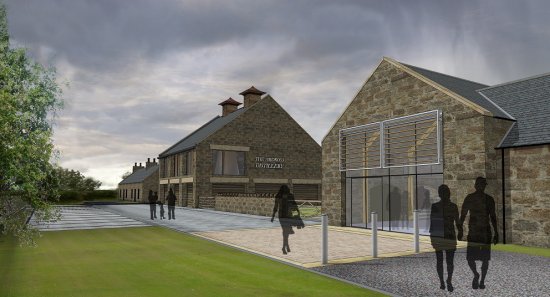 Ardross Distillery - artists impression. Ardross Distillery - artists impression.