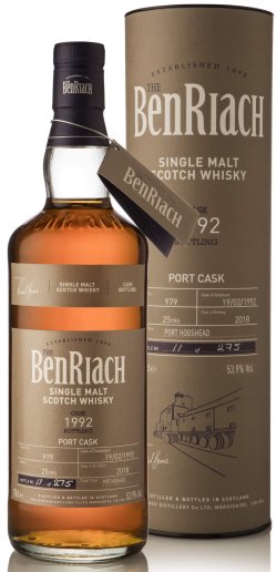 BenRiach 1992 Cask No. 979 25 Year Old