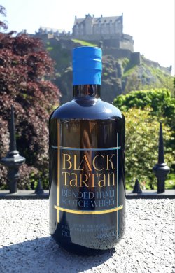 Black Tartan Batch 21 with Edinburgh Castle in the background.