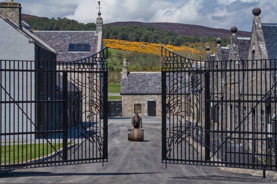 Reopened Brora Distillery gates.