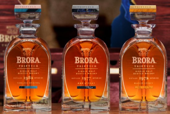 Brora Triptych Elusive Legacy, Age of Peat and Timeless Original