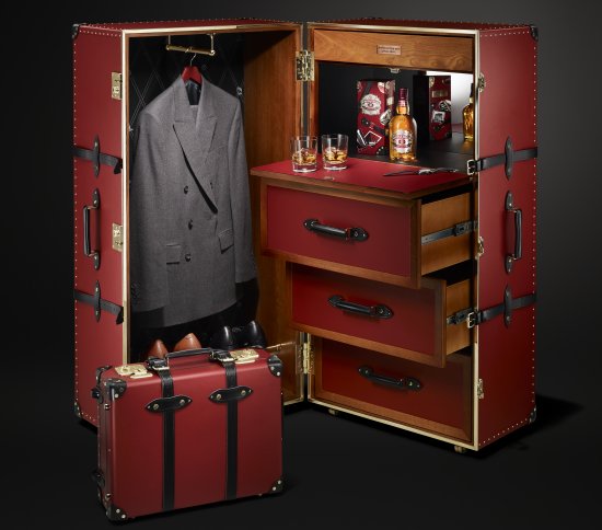 Chivas 12 ‘Made for Gentlemen’ by Globe-Trotter Steamer Trunk