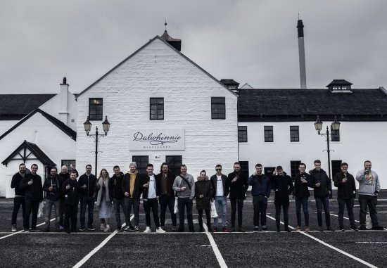 Visitors to the Dalwhinnie Distillery on International Scotch Day