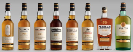 Diageo Prima & Ultima whisky Collection