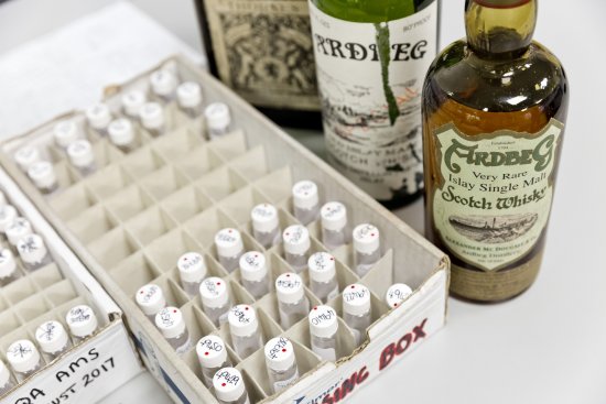 Samples of rare whisky for testing Samples of rare whisky for testing