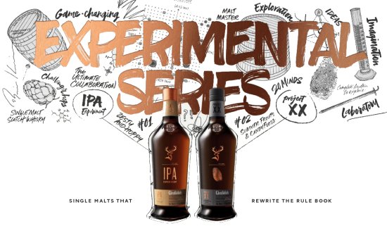 Glenfiddich Experimental Series - IPA Experiment and Project XX launching in travel retail.