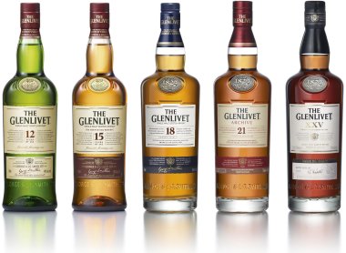 The Glenlivet whisky range