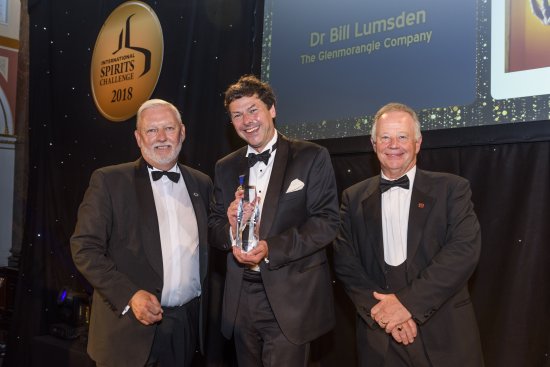 Glenmorangie's Dr Bill Lumsden picks up International Spirits Challenge Distiller of the Year award. Glenmorangie's Dr Bill Lumsden picks up International Spirits Challenge Distiller of the Year award.