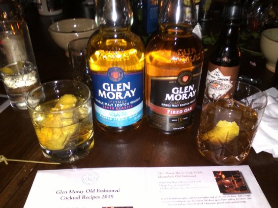 Glen Moray Peated and Fired Oak Old Fashioned Cocktails by William Morrison