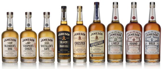 Jameson The Whiskey Makers Series, the range of Heritage Whiskeys and The Deconstructed Series.