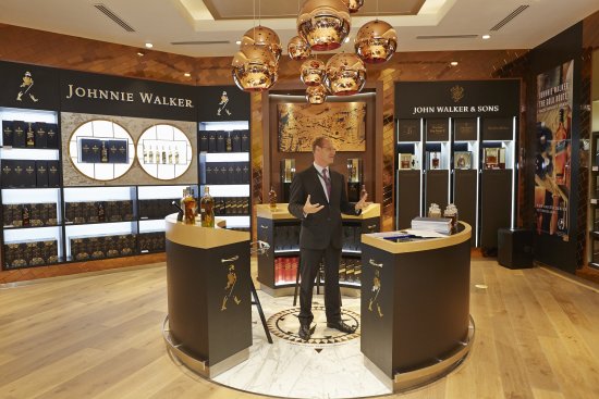 Doug Bagley Managing Director Diageo Global Travel and Middle East speaks at the opening of the JOHNNIE WALKER HOUSE Mumbai