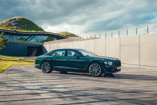 Bentley Flying Spur Hybrid at The Macallan Distillery