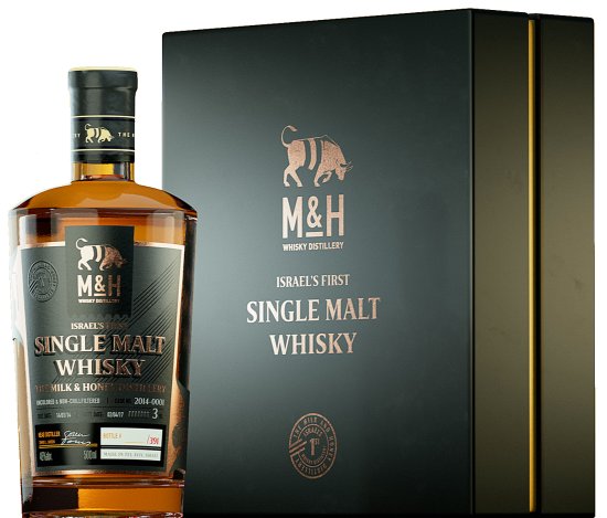 100 bottles of Milk & Honey Israel's First Single Malt Whisky to be auctioned.