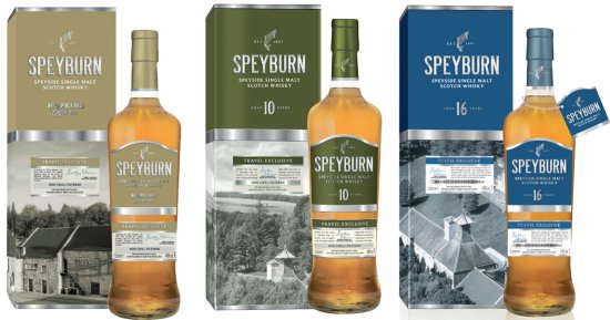 Speyburn Hopkins Reserve, 10 Year Old and new Speyburn 16 Year Old travel retail exclusive whisky.
