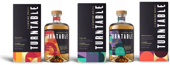 Turntable Invention, Firestarter and Purple Haze Scotch Blended Whiskies. Turntable Invention, Firestarter and Purple Haze Scotch Blended Whiskies.
